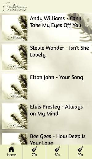 Golden Love Songs 70s 80s 90s screenshot 2