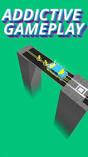 ZigZag Tap Tap Taxi - Blocky Road Taxi Games 2020 screenshot 4