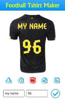Football Tshirt Maker 7 تصوير الشاشة