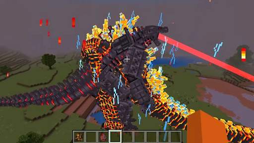 Godzilla minecraft screenshot 2