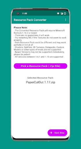 Resource Pack Converter for MC screenshot 1