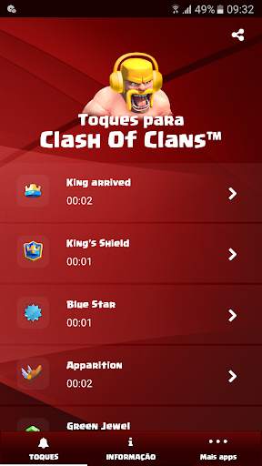 Toques para Clash of Clans™ screenshot 1