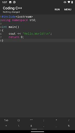 Coding C   - The offline C   compiler screenshot 2