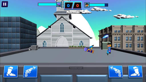 Rooftop Battle 3D - 2 Player screenshot 1