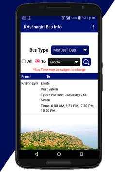 Krishnagiri Bus Info screenshot 5