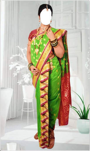 Women Trending Marathi Saree Photo Montage screenshot 3