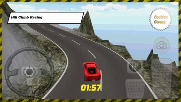 red car driving screenshot 1