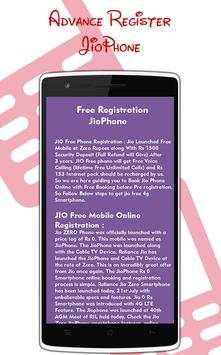 Advance Register Jio Phone screenshot 4