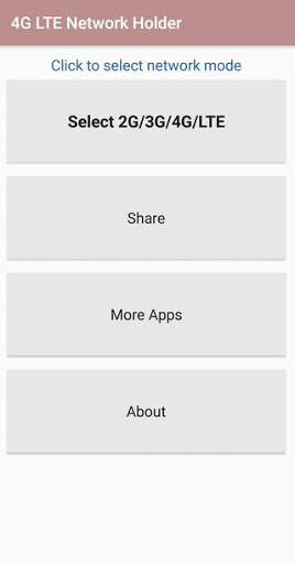 4G LTE Network Booster, LTE Switch, Force LTE Only screenshot 1