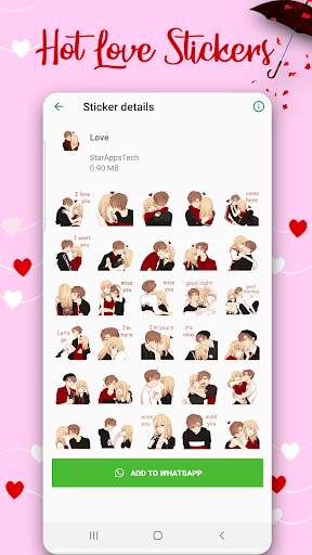 Love Stickers For Whatsapp 2020 (WAstickerapps) screenshot 3