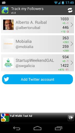 Track my Followers for Twitter screenshot 1