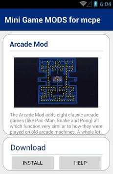 Mini Game MODS for mcpe स्क्रीनशॉट 3