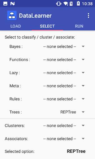 DataLearner - Data Mining Software for Android screenshot 3