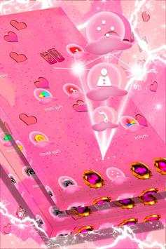 Cute Pink Hearts Launcher screenshot 2