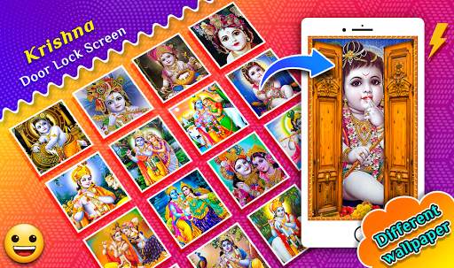 Krishna Door Lock Screen screenshot 3