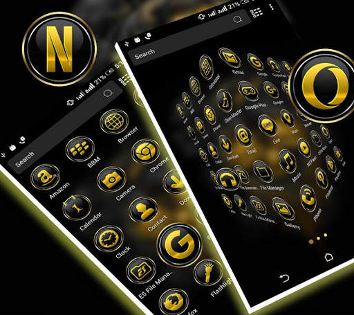 Gold Skull Launcher Theme screenshot 2