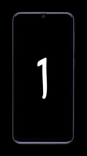 Oled Screen Number Wallpaper : Save Power Mode screenshot 1