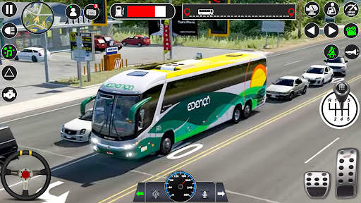 City Coach Bus Driving Game 3D screenshot 2