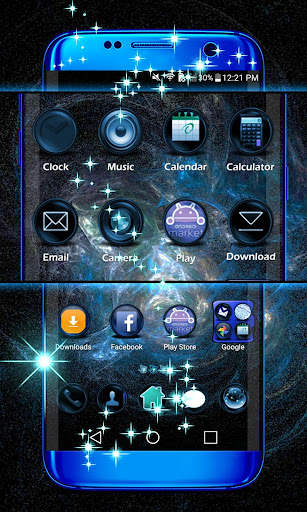 Blue Flame Theme screenshot 3