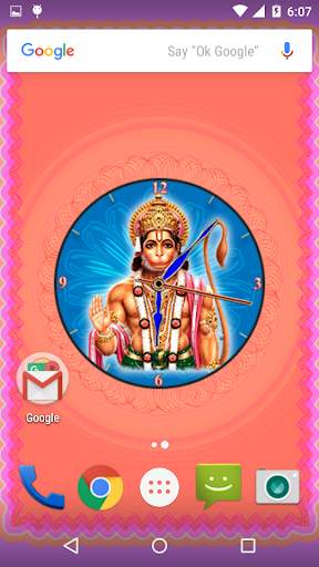 Hanuman Clock Live Wallpaper screenshot 5