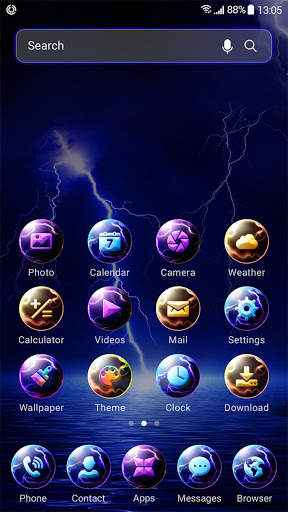 Thunder launcher theme &wallpaper screenshot 2