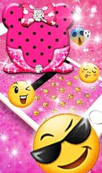 Pink Cute Bowknot Keyboard Theme screenshot 6