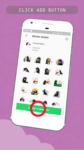 Valentine Love stickers for WhatsApp Messenger screenshot 3