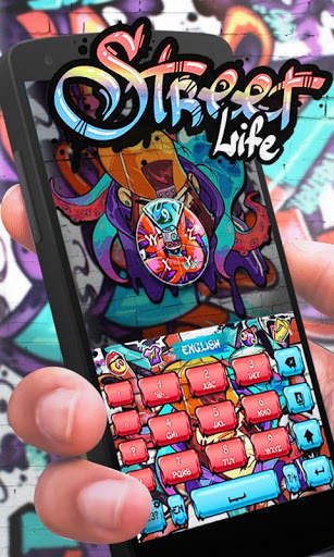 Street Life GO Keyboard  Theme स्क्रीनशॉट 2
