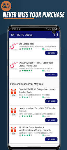 Coupons For Lazada & promo codes screenshot 3
