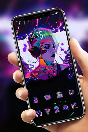 Beautiful Music Girl Theme Galaxy M20 Launcher screenshot 4