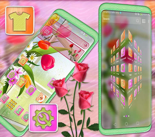 Beautiful Flower Launcher Theme 2 تصوير الشاشة