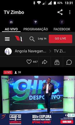 TV Zimbo Angola Online screenshot 1
