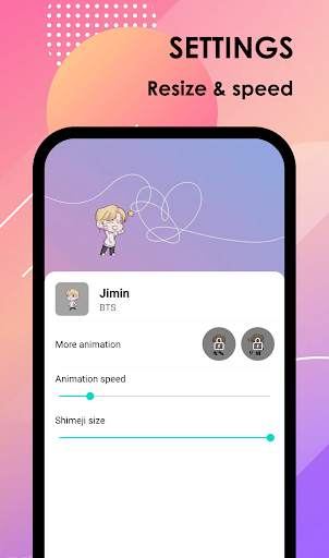 BTS Shimeji - Funny BTS stickers moving on screen screenshot 4