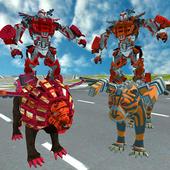 Flying Lion Robot Vs Robot Tiger icon