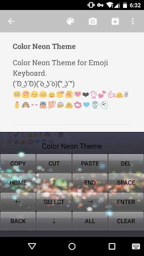 Color Neon Love Emoji Keyboard screenshot 3
