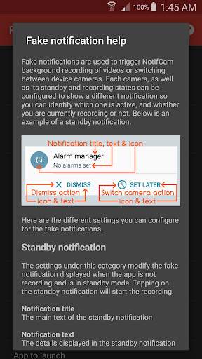 NotifCam Hidden Camera screenshot 8