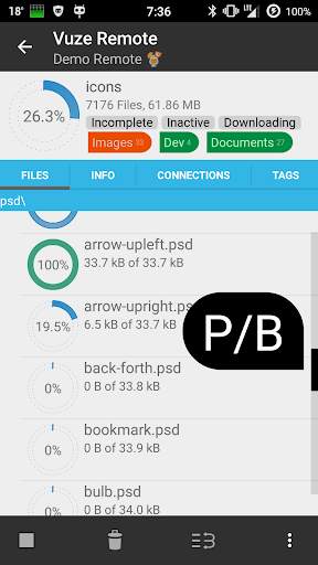 Vuze Remote screenshot 5