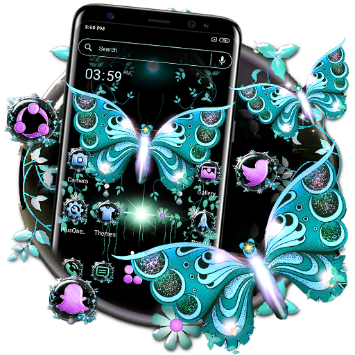 Butterfly Glitter Launcher Themes icon
