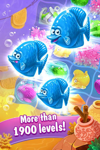 Mermaid-puzzle match-3 tesoros 6 تصوير الشاشة