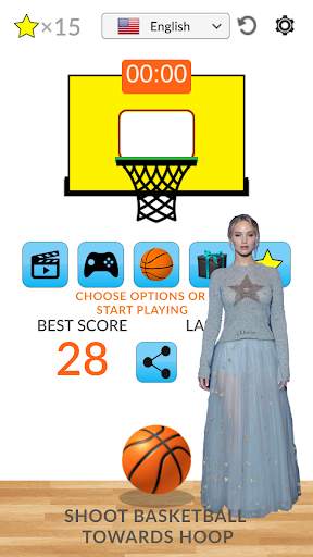 Bola basket swipe bintang sniper | Game Simulator screenshot 7
