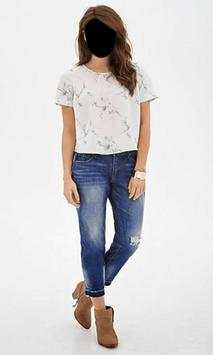 Beautiful Girl Jeans Style Photo Frames screenshot 3