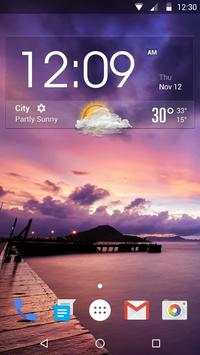 Clock And Weather Wallpaper screenshot 2