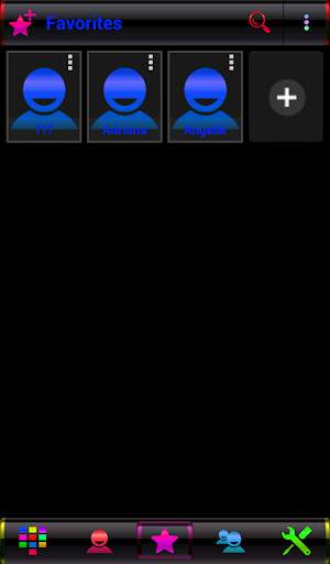 Theme RocketDial Black Crazy Colors screenshot 5