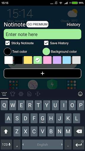 Notinote - Sticky note in notification скриншот 5