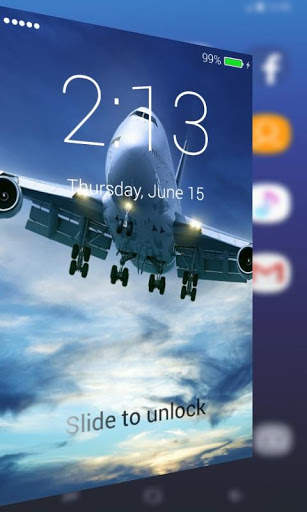 Airplane Lock Screen Wallpaper Pro screenshot 3