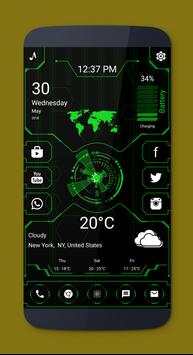 Futuristic hi-tech Launcher 2018 screenshot 5