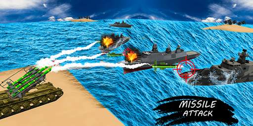 Missile Launcher Battleship:Island Naval Attack screenshot 3