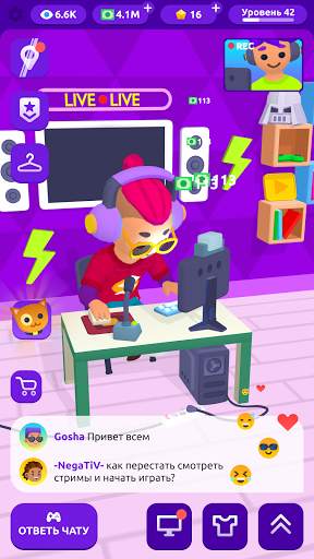Idle Streamer: Tuber игра скриншот 5