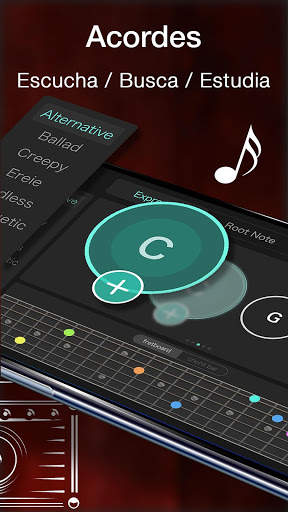 Simulador de guitarra con ritmo libre y juegos screenshot 7