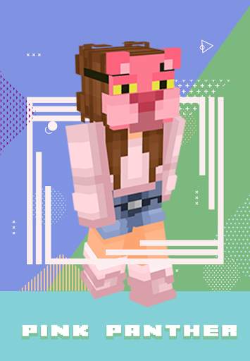 Pink Panther Skin For Minecraft screenshot 2